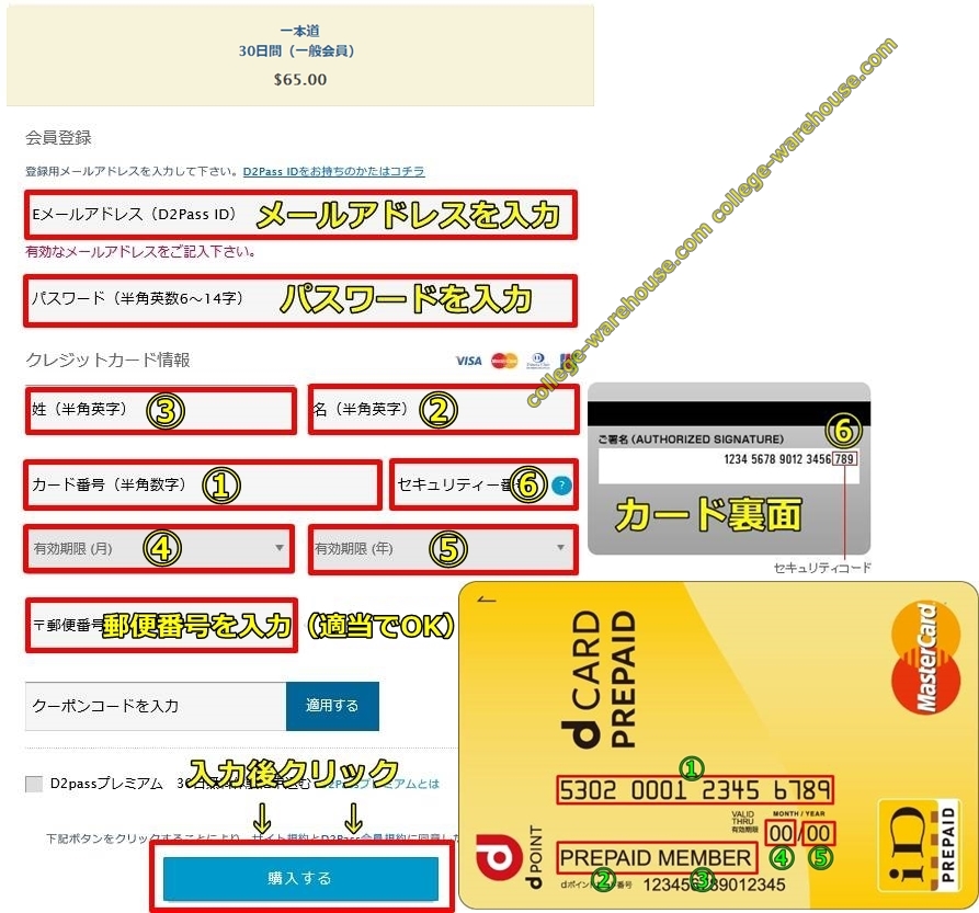 一本道,dプリペイド,MasterCard