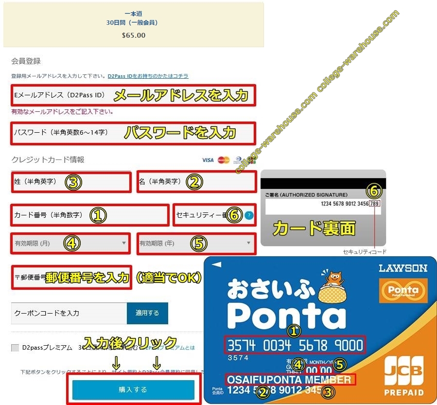 一本道,おさいふPonta,JCB